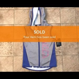 Girls Under Armour Vest With Hood Size 4 NWT